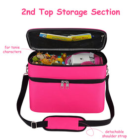 DDgro Tonies storage bag large rosy travel-ready design for trips
