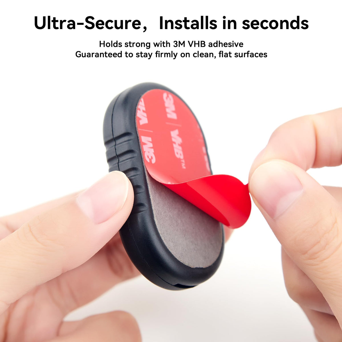 DDJ 3M adhesive pad detail showing strong bond for reliable mounting