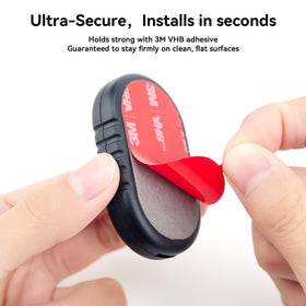DDJ 3M adhesive pad detail showing strong bond for reliable mounting