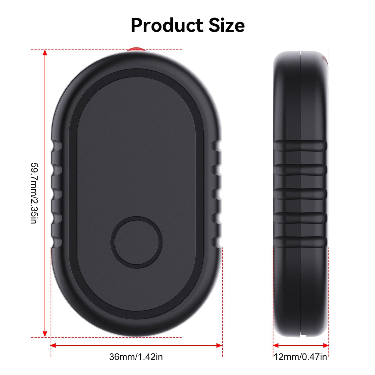 DDJ SmartTag 2 stuck on suitcase exterior showing travel-ready secure placement