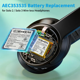 DDONG battery installed inside Beats earcup demonstrating restored power