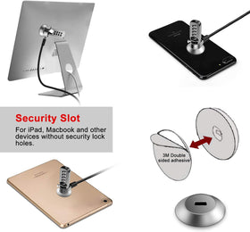 DDONG lock slot plate mounted on a laptop in use