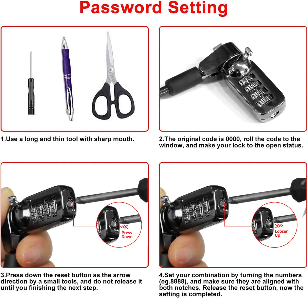 DDONG stainless steel lock head for strong protection