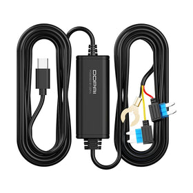 DDPAI dash cam hardwire kit front view highlights discreet, clean integration for seamless installation.