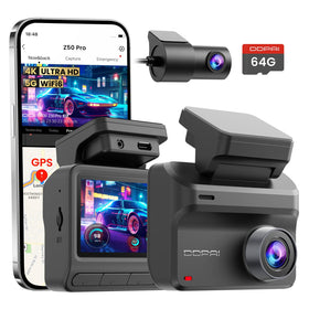 DDPAI Z50 Pro front camera 4K captures sharp road details for clear evidence.