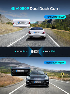 DDPAI Z50 Pro IPS display 3-inch allows instant footage review on the dash.