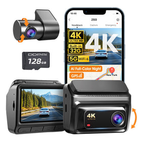 DDPAI Z60 front camera in 4K captures sharp road details day and night