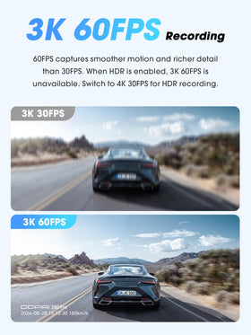 DDPAI Z60 Pro rear IMX662 sensor for balanced footage