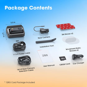 DDPAI Z60 WiFi and GPS enable fast transfers and location tagging