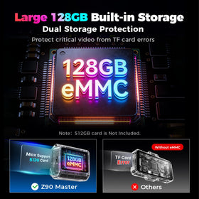 DDPAI Z90 Master AI ISP night vision improves dark scene clarity