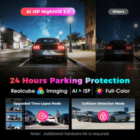 DDPAI Z90 Master parking time-lapse mode guards parked car