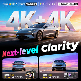 DDPAI Z90 Master rear 4K camera provides complementary footage
