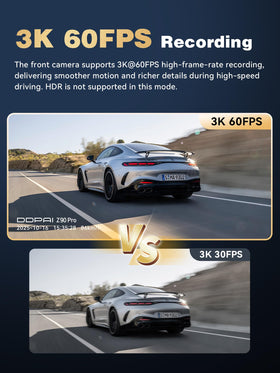 DDPAI Z90 Pro ADAS alerts support safer driving.