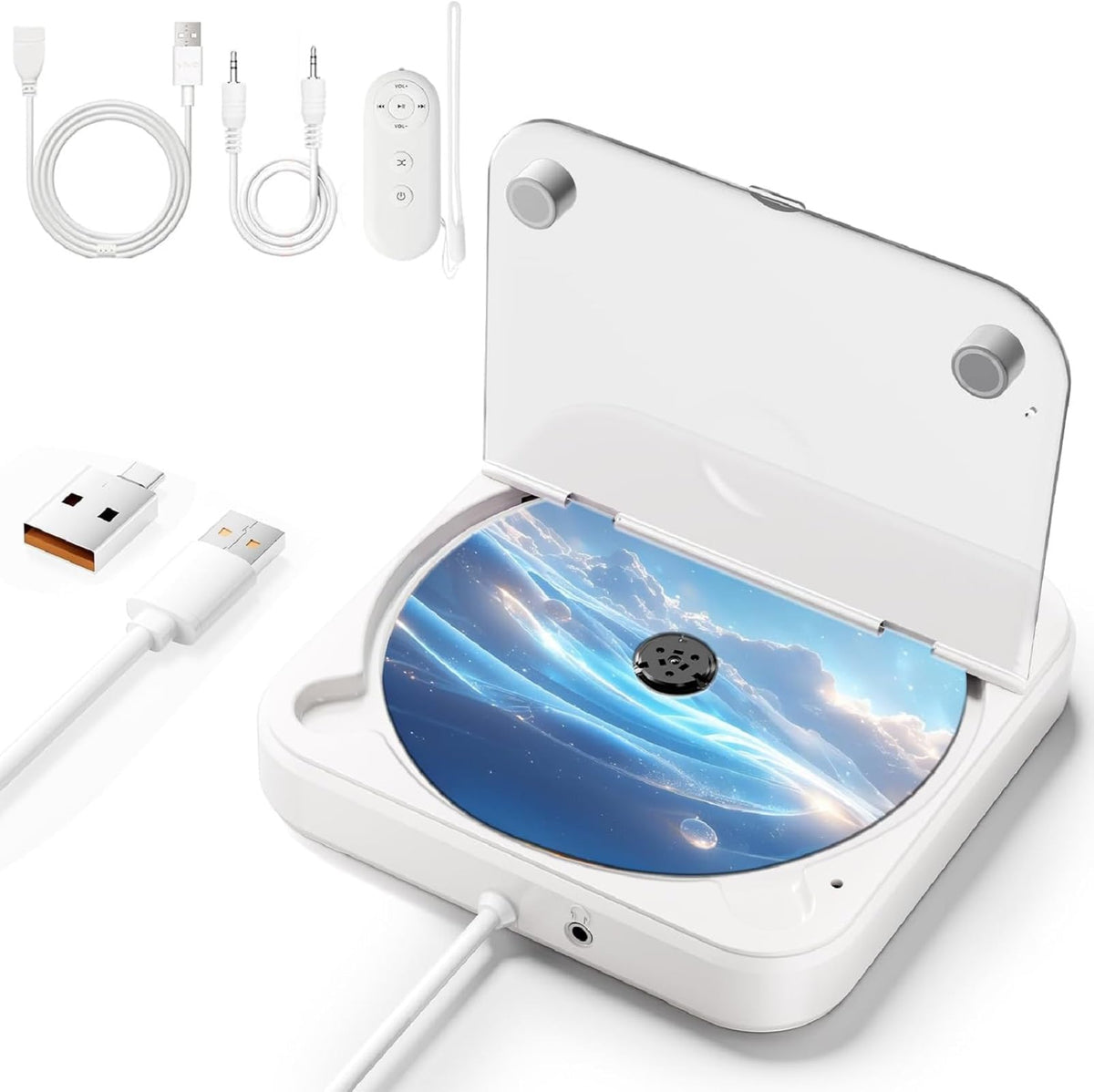 DDup car CD player front view shows compact design for easy car mounting and use.