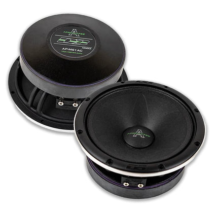 Deaf Bonce AP-M61AC pair midrange in-car speakers delivering clear vocal mids.