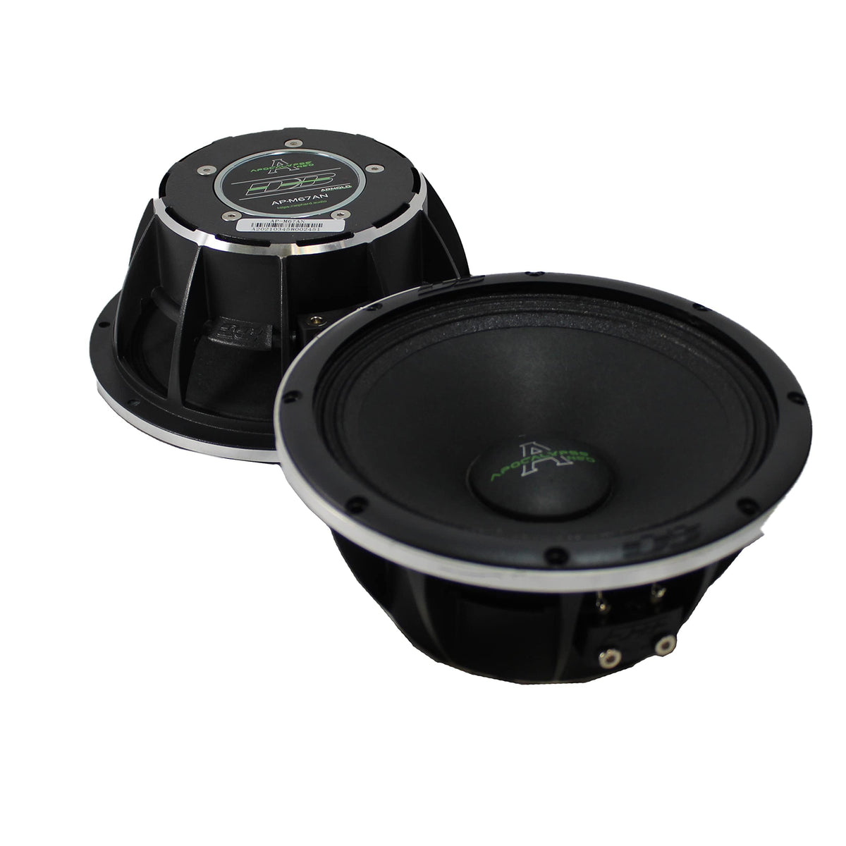 Deaf Bonce AP-M67AN 6.5-inch midrange pair for clear sound.