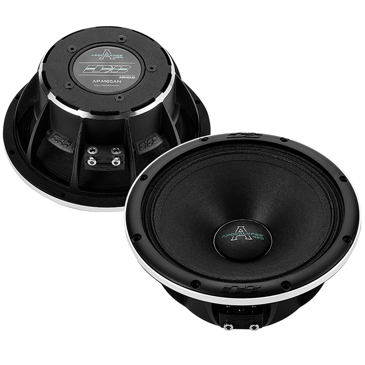 Deaf Bonce Apocalypse 6.5-inch midrange front view shows durable construction and efficient sound output.