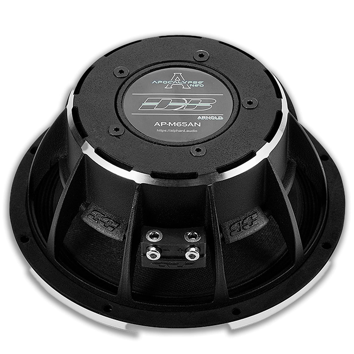 Deaf Bonce Apocalypse 6.5-inch midrange side profile demonstrates compact depth for easy installation.