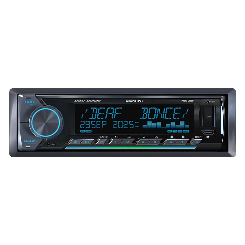 Deaf Bonce Gemini 760DSP front panel for enhanced audio control in your car.