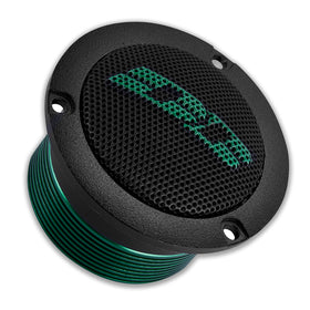 Deaf Bonce Hannibal tweeters titanium-dome close-up shows premium construction.