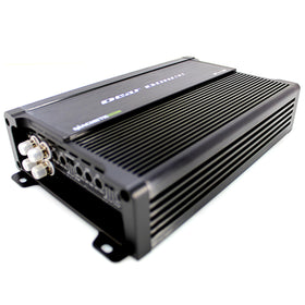 Deaf Bonce Machete Fight Amplifier front view, compact power for upgraded car audio.