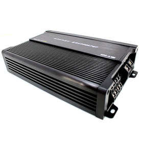 Deaf Bonce Machete Fight Amplifier installed in trunk, ready for powerful performance.