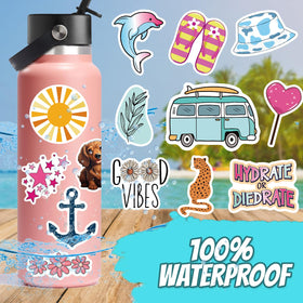 Debinolo laptop stickers in waterproof vinyl for durable, everyday use.