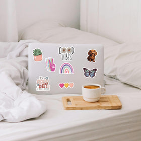 Debinolo teen sticker collection ideal for backpacks and notebooks.