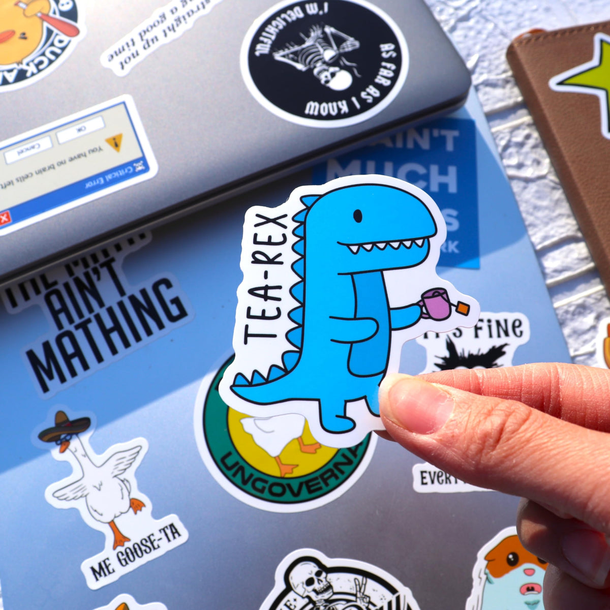 Debinolo water bottle stickers add personality to hydration on the go.