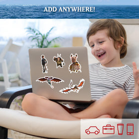 DECALCOMANIA LIFESTYLE Ruffnut-Tuffnut decal; playful pairing for journals and devices