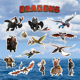 DECALCOMANIA LIFESTYLE Toothless-Hiccup decal for laptops and bottles; vibrant dragon-rider scene for personalization
