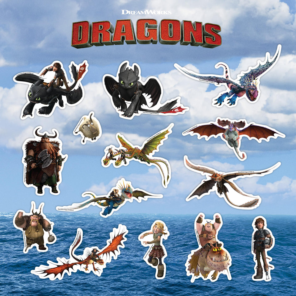 DECALCOMANIA LIFESTYLE Toothless-Hiccup decal for laptops and bottles; vibrant dragon-rider scene for personalization