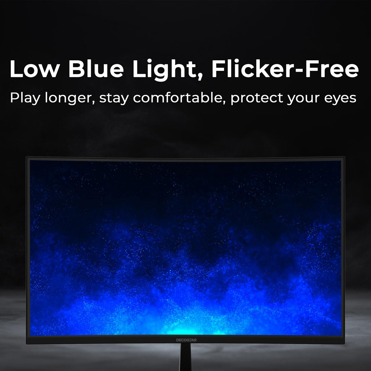 Deco Gear 27-inch monitor versatile HDMI and DisplayPort for PC or console