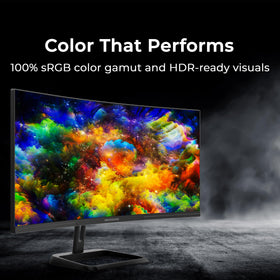 Deco Gear 34 ultrawide screen offering immersive viewing for production and gaming.