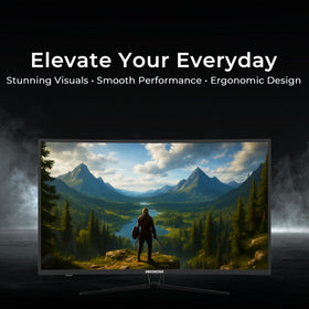 Deco Gear 39-inch curved monitor displays crisp 2560x1440 details for vibrant visuals.