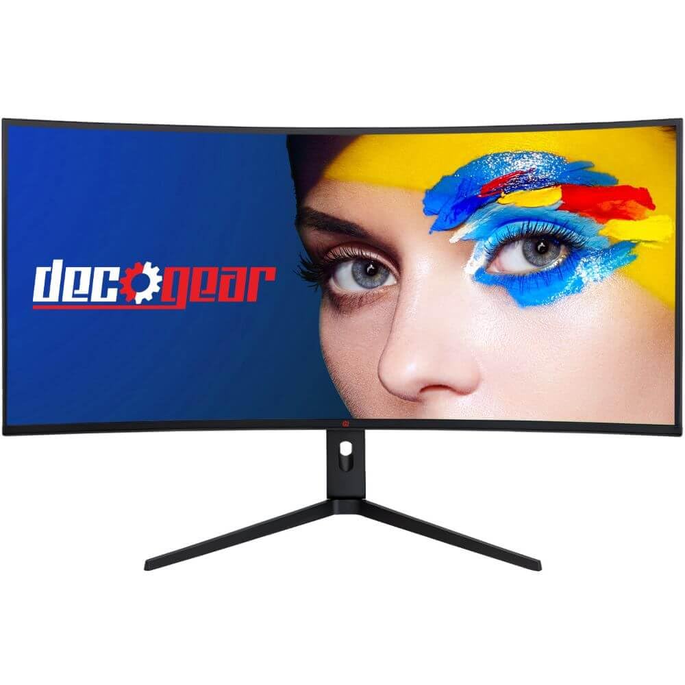 Deco Gear 40-inch curved ultrawide monitor for immersive multitasking and color accuracy