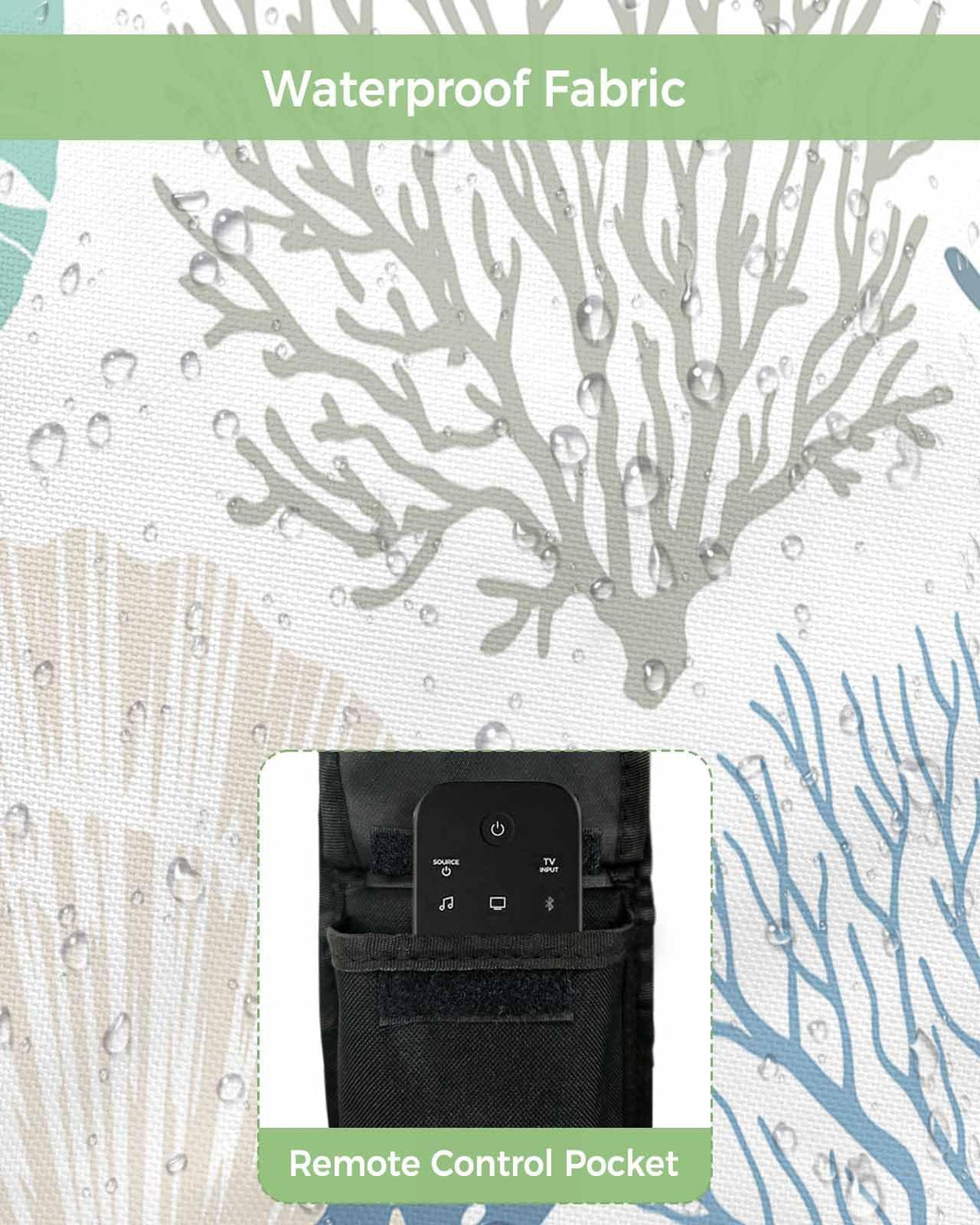 DecorLovee remote pocket detail holding controllers for quick access benefit