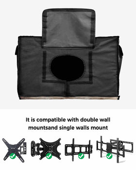 DecorLovee bottom hook closures secure a snug fit