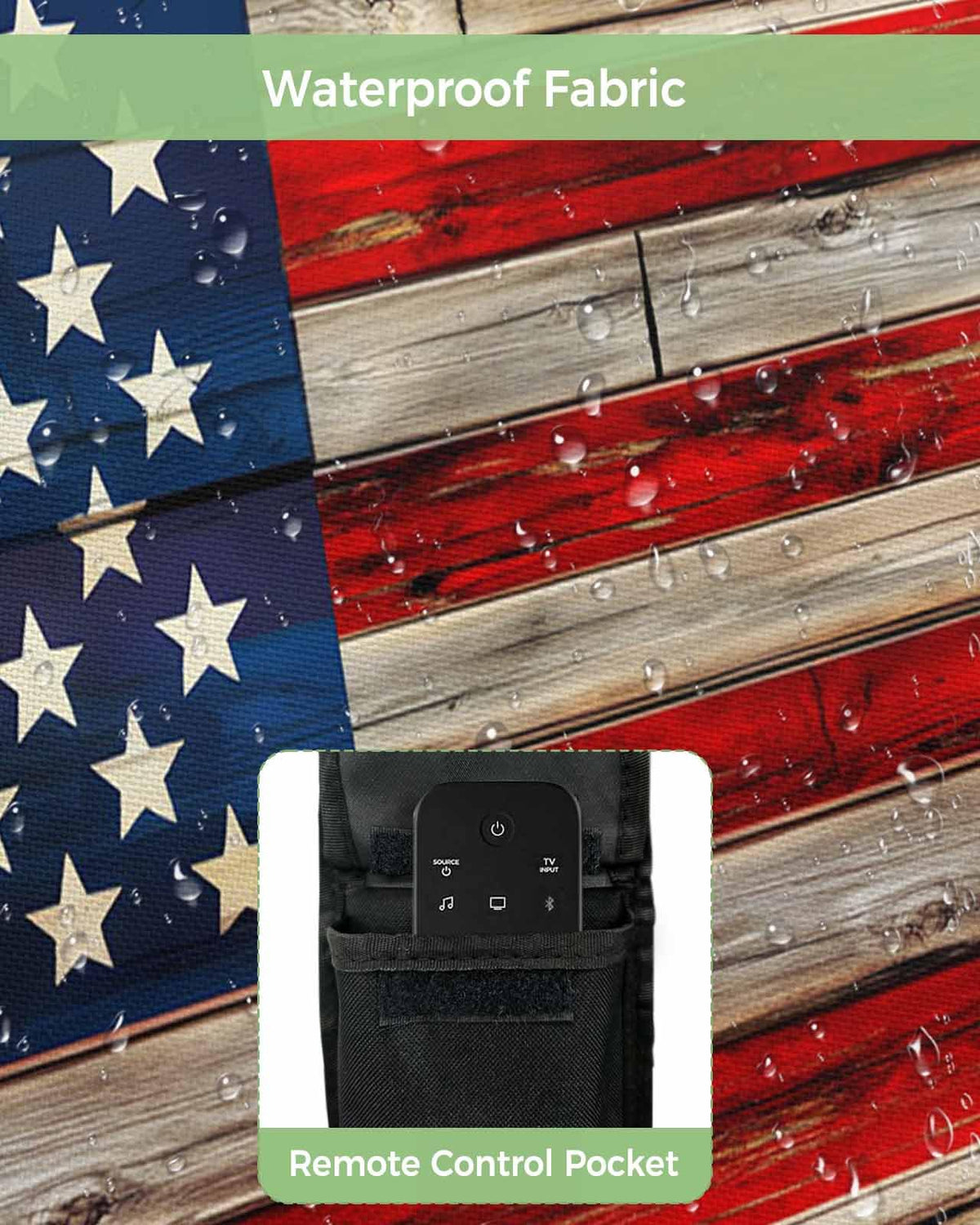 DecorLovee remote pocket detail storing controllers for easy access