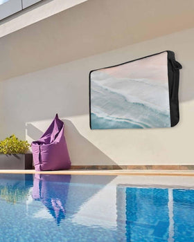 DecorLovee beside measuring tape shows fit for 70–75 inch TVs
