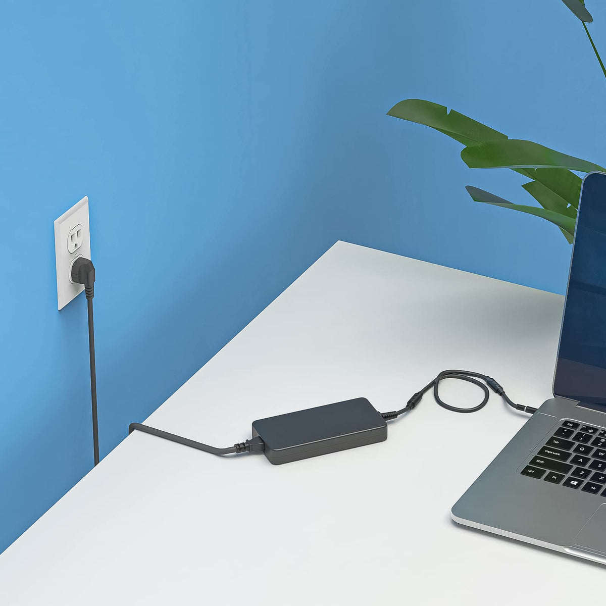 DECSZDY 3-prong outlet and 5.0x7.4mm connector for broad compatibility