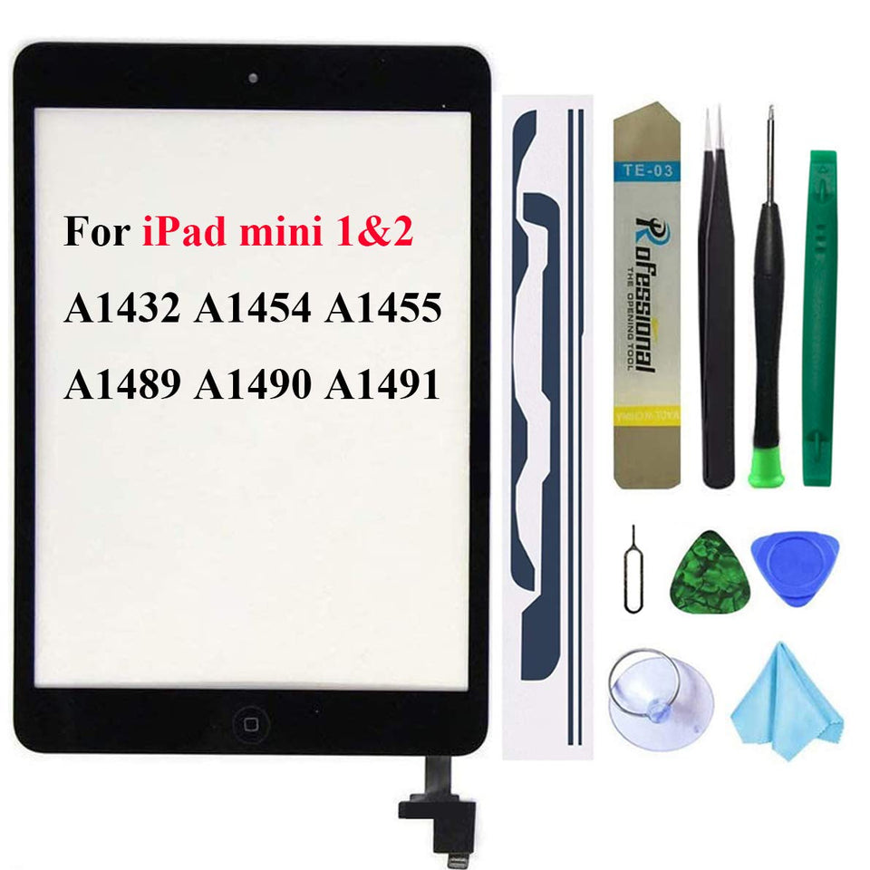 Dedyel front assembly showing full digitizer for accurate touchscreen restoration