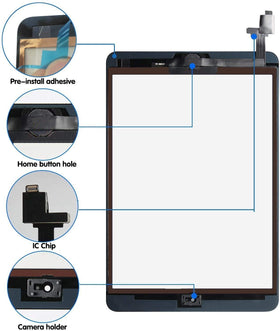 Dedyel home button and camera bracket installed for correct reassembly alignment