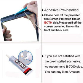 Dedyel preinstalled adhesive at edge for quicker, precise installation