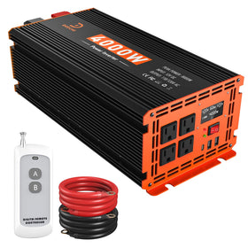 DEECHI 4000W power inverter front view with rugged housing for reliable off-grid use