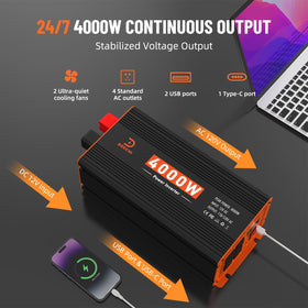DEECHI four AC outlets setup powering multiple appliances simultaneously