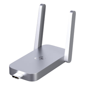 Deeper Connect Air front view showing compact travel privacy router