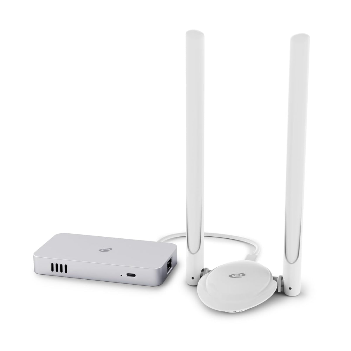 Deeper Connect Mini front view shows compact privacy gateway for home networks.
