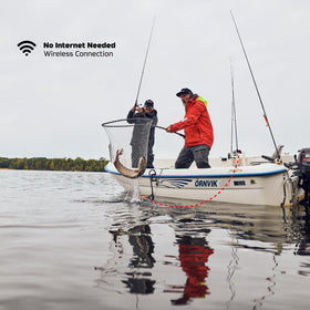Compact and lightweight Deeper PRO+ 2 fits in a tackle box.