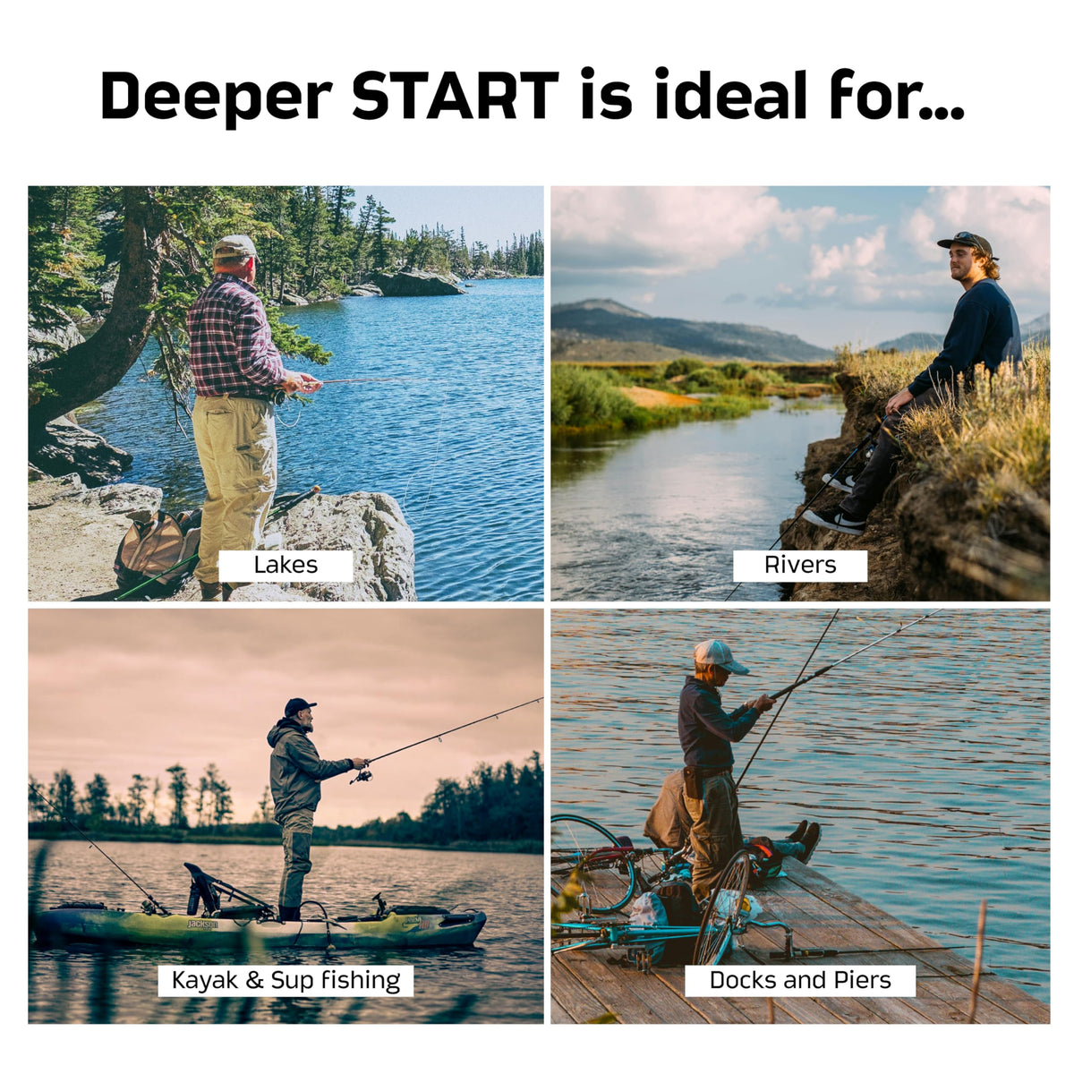 Shore angling with Deeper Start reveals depth and structure for improved positioning.